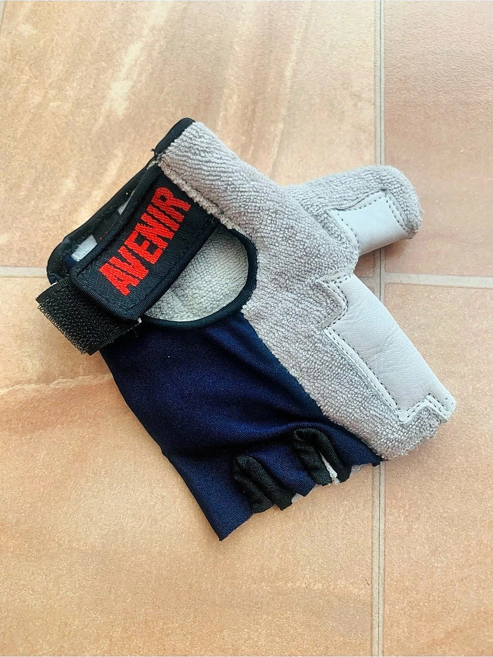 Avenir Vintage Women's Gray & Blue Fingerless Right Hand Golf Training Glove